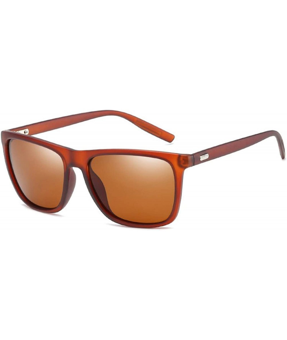Polarized Mens Sunglasses Driving Sun Glasses Brand Design - Black Silver -  C419858IEKK