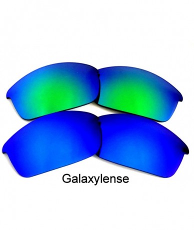 Oversized Replacement Lenses Flak Jacket Black&Blue&Green Color 3 Pairs-FREE S&H. - Blue&green - CV129XZLKNF $14.15