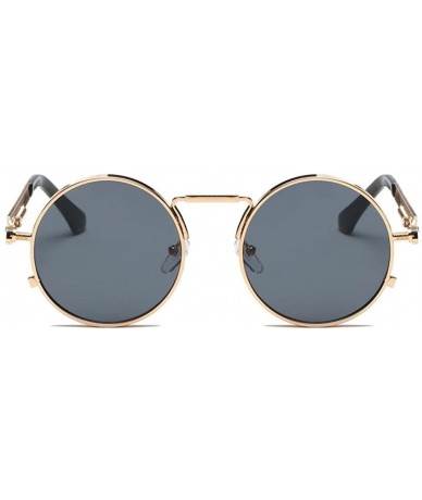 Rimless Women Men Fashion Unisex Shades Circular Sunglasses Integrated UV Glasses - B - CF18D40S8G3 $11.50