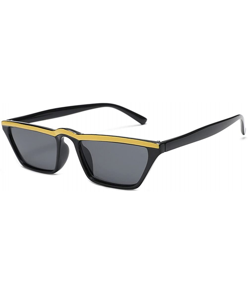 Square retro square sunglasses personality small frame glasses - C6 - CT18CYTQ98L $21.42