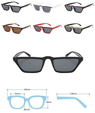 Square retro square sunglasses personality small frame glasses - C6 - CT18CYTQ98L $21.42