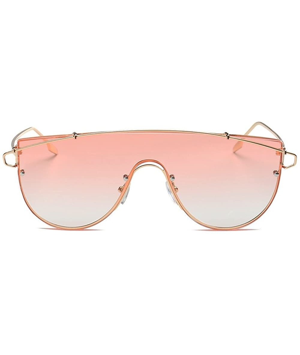 Rectangular Stylish Sunglasses for Men Women 100% UV protectionPolarized Sunglasses - Pink - CG18S0T4HYX $11.42