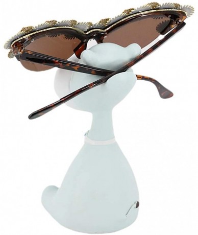 Butterfly Women's Fashion Sunglasses Cat-Eye Glasses with Rhinestone - Leopard - CZ1939YC9E3 $14.88