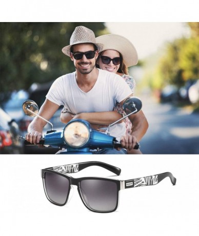 Sport Polarized Sunglasses UV Protection Driving Sunglasses for Outdoor Sport - Grey - CE18M4TR3DH $7.85