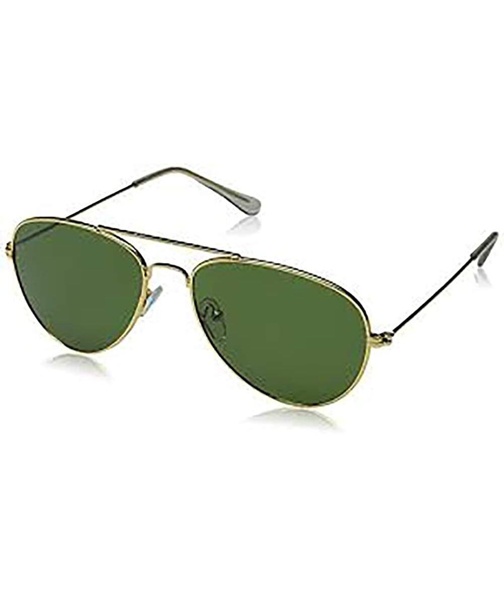 Aviator AVIATOR SUNGLASSES GREEN LENS WITH BAG - CA18KX7XTDT $8.25