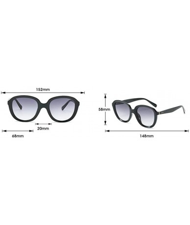 Round Ultra light Round Glasses Brand Designer Fashion Full Frame Lady Shade Sunglasses - Black - C018UC2ZMU9 $14.33