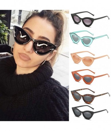 Rectangular Sunglasses Vintage Fashion Protection - Orange - CX194YL475R $8.72