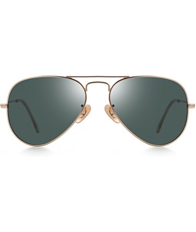 Aviator Classic Pilot Polarized Sunglasses for Men/Women58mm O8025 - Gold&g15 - CE18H3MEII0 $17.97