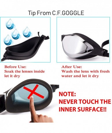 Goggle Anti-Fog Swim Goggles Adjustable Triathlon Swimming Goggles Pool Goggles - Black - CP18SUKOH43 $15.89