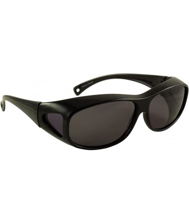 Oval Polarized Floating Sunglasses - Black Frame / Smoke Lens With Case - C012788XRNF $14.92