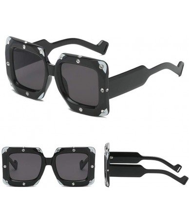 Rectangular Sunglasses Personality Glasses Fashion - F - C018U0CZXK9 $10.00