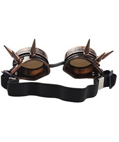 Sport Glasses- Rivet Steampunk Windproof Mirror Vintage Gothic Lenses Goggles - 8365e - C818RS6S9SM $11.79