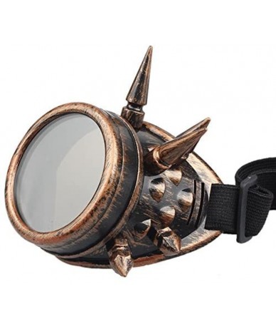 Sport Glasses- Rivet Steampunk Windproof Mirror Vintage Gothic Lenses Goggles - 8365e - C818RS6S9SM $11.79