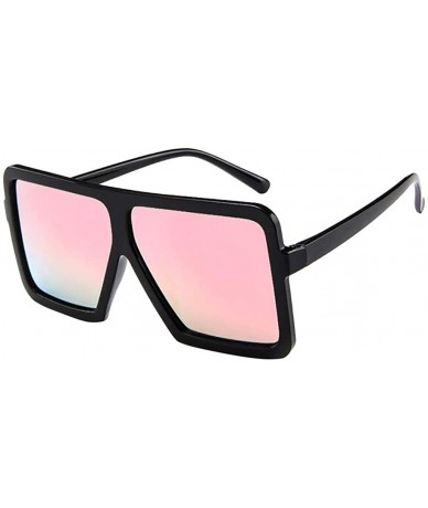 Sport Women Men Sunglasses Vintage Glasses Unisex Big Frame Oversized Square Eyewear - CS18SXQIGQH $7.62