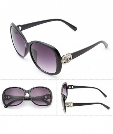 Rectangular UV Protection Sunglasses for Women Shades Glasses - Black - C618RRK6687 $9.28