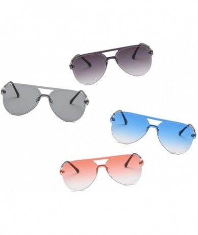 Aviator Premium Metal Aviator Fashion Sunglasses for Women and Men UV 400 Protection - Blue - CW18I0G82WZ $10.17