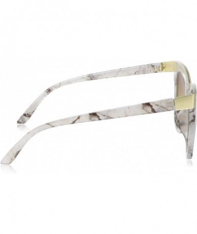 Square BSG1084 Square Tortoise Metal Sunglass 100% UVA/P Protection - Cream - C518U35GNYA $17.66