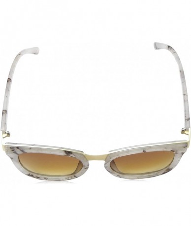 Square BSG1084 Square Tortoise Metal Sunglass 100% UVA/P Protection - Cream - C518U35GNYA $17.66