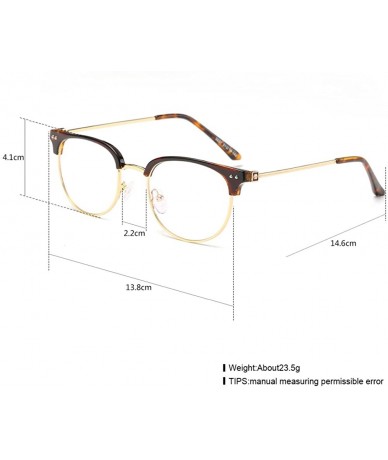 Oval Plastic Flat Oval Lens Retro Eyewear - Hawksbill Frame - C517YL20H9H $13.91