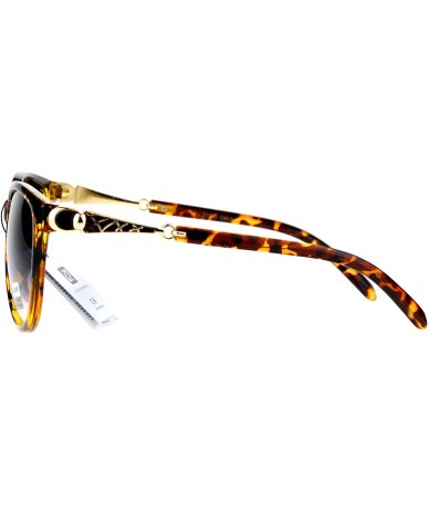 Butterfly VG Occhiali Womens Fashion Sunglasses Classic Designer Style Shades - Amber Tort (Smoke) - CN187NOS9DE $7.87