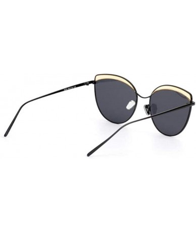 Aviator 2019 new sunglasses - ladies two-color eyebrow sunglasses - marine sunglasses fashion - A - CP18SMS7KD4 $45.47