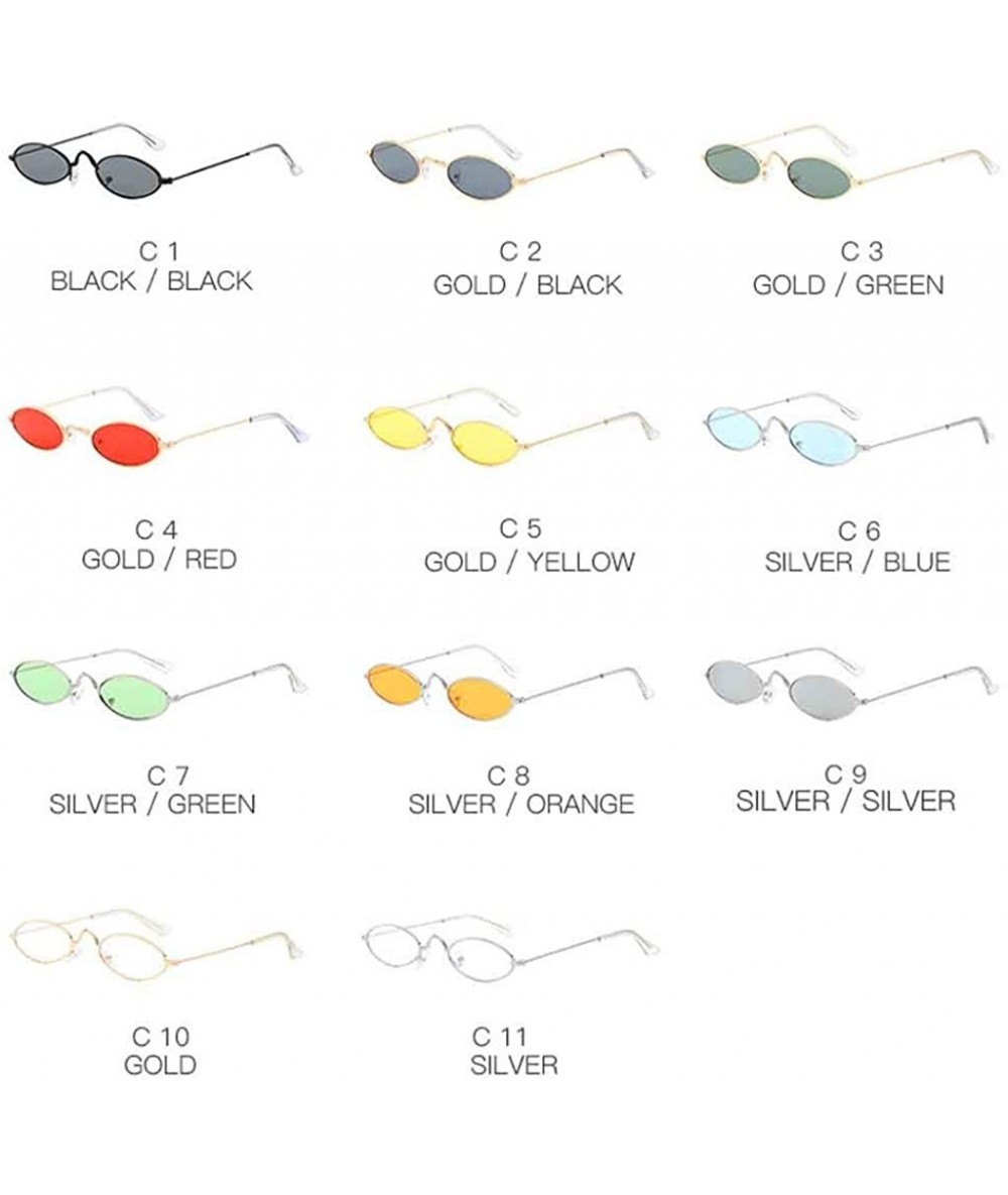 Classic Small Round Sunglasses Trendy Design Style Sunglasses Metal Frame Resin Lens Vintage 