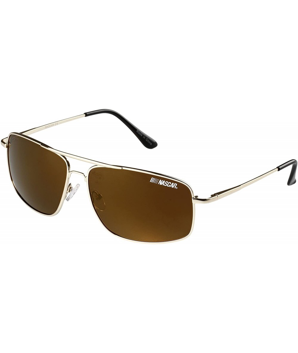 Round Crewchief Polorized Polarized Round Sunglasses - Gold - CW17Z38W46N $15.28