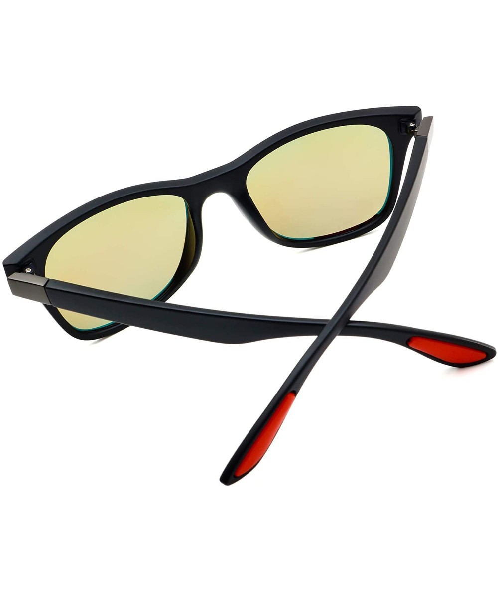 Vintage Polarized Sunglasses for Men Women Retro UV Protection Stylish Sun  Glasses - G6-black Frame/Blue Lens - CM18KWI4SMT