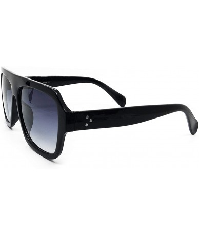 Square 7270 Premium Oversize XL Women Men Brand Designer Square Style Fashion Sunglasses - Black - CY18I5YECSS $12.12