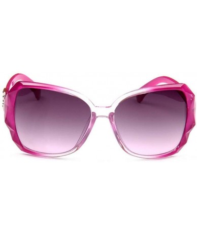 Square Women's Fashion Star Glasses Polarized Sunglasses Rose Red - Rose Red - CT190HMNEC0 $7.32
