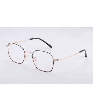 Aviator Unisex metal eyeglass frame - classic round fashion flat mirror - B - CU18RZ9LGQU $43.66