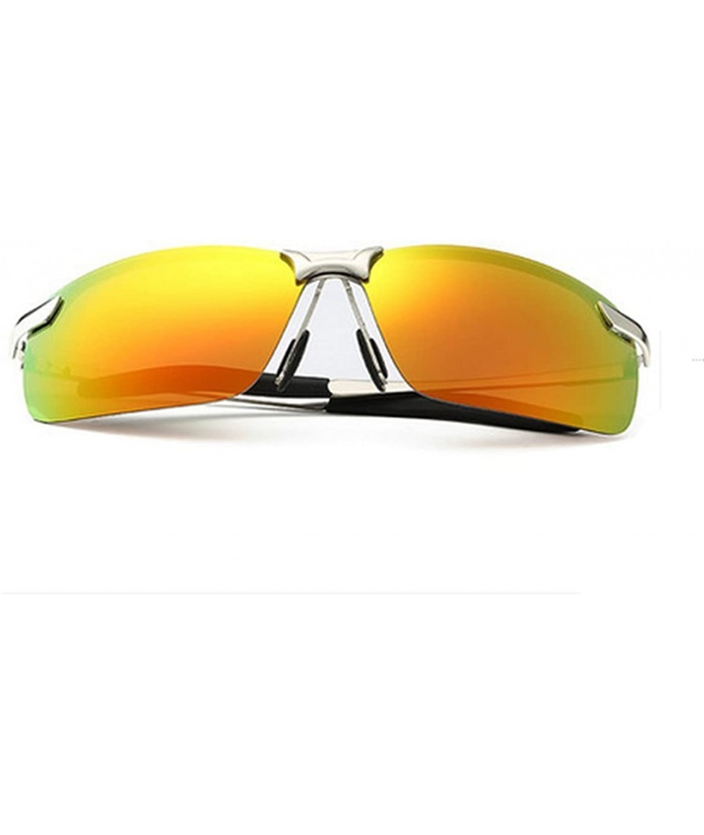 HD Vintage Classic Polarized Sunglasses for Men Women Around Rectangular  Designer Style UV400 Protection - A - C5197AZ7DRD