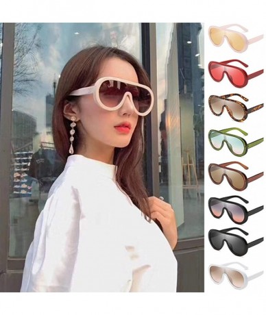 Rimless Sunglasses Polarized Oversized Personality - F - CV18TZ8CU7N $9.20