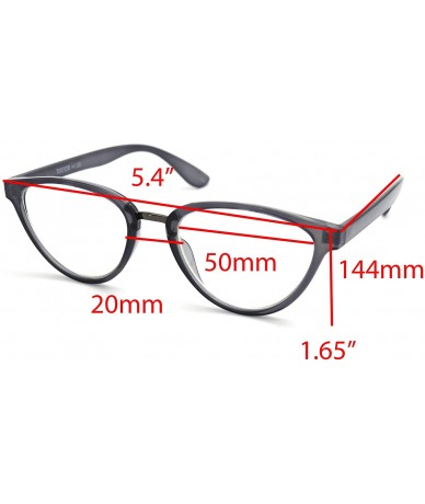 Rectangular basic computer lenses reader Reading Glasses many sizes - B1 Medium Size Shiny Grey / Computer Lens - CG18SAQ9M6W...