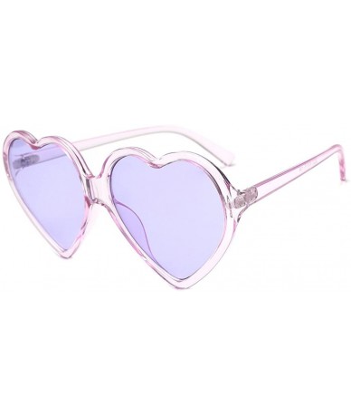 Rectangular Heart Shape Sunglasses Cute Sweet Girls Stylish Goggle Love Heart-Shaped Sun Glasses Valentine's Day Present - CD...