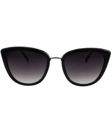 Goggle Carolina - Vintage Style Cateye Sunglasses with Microfiber Pouch - Black / Smoke - CI187U48WQ6 $14.84