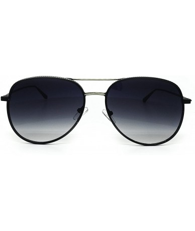 Aviator FV7108 Premium Oversized Flat Aviator Tinted Retro Sunglass Womens Mens - Metal - CV1854NYWZG $12.20