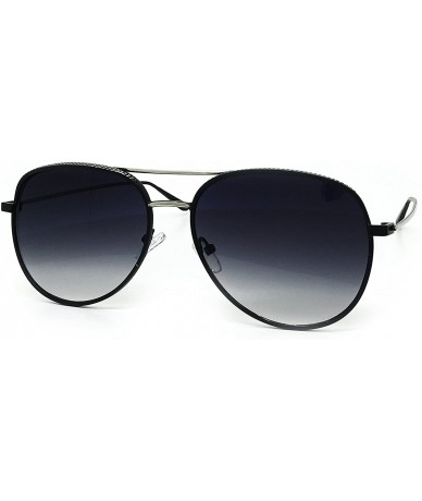 Aviator FV7108 Premium Oversized Flat Aviator Tinted Retro Sunglass Womens Mens - Metal - CV1854NYWZG $12.20