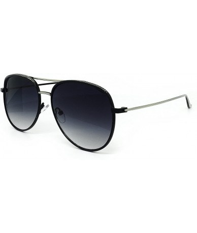 Aviator FV7108 Premium Oversized Flat Aviator Tinted Retro Sunglass Womens Mens - Metal - CV1854NYWZG $12.20